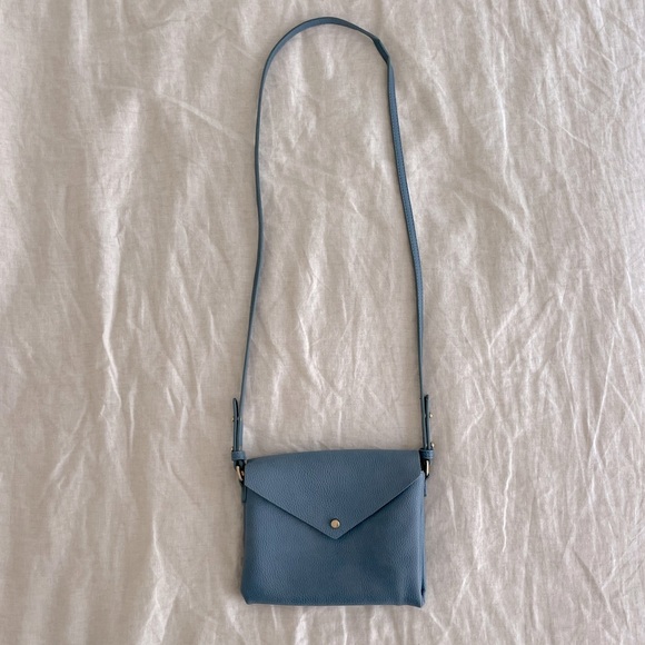 Anthropologie Handbags - Blue Leather Crossbody